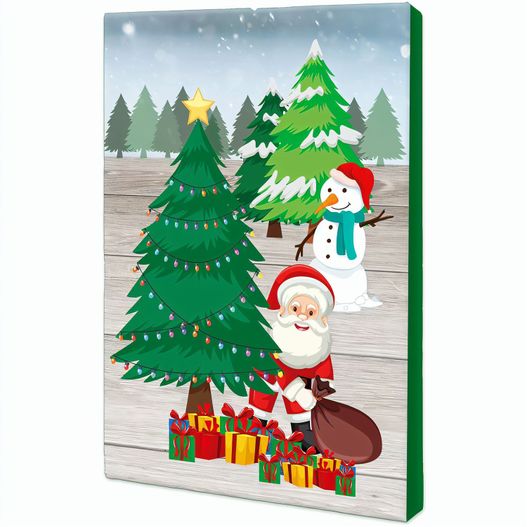 Backförmchen mit Rezeptblock Tannenbaum - Engel - in weihnachtlicher Mappe (neutral) (Bild 1)