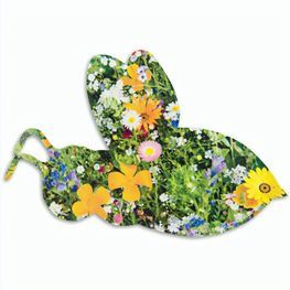 Samenpapier in Klappkärtchen Ei - Bienchen