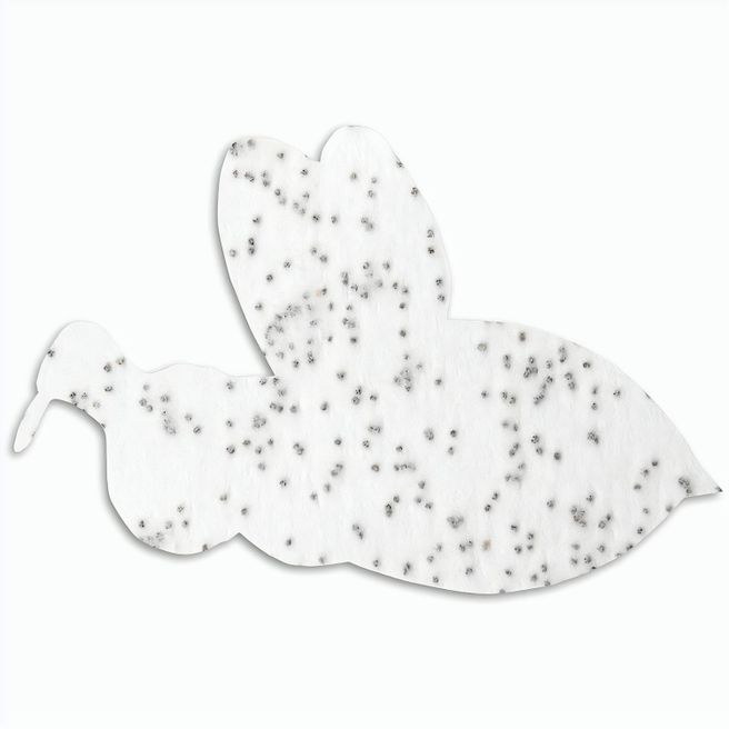 Samenpapier in Klappkärtchen Ei - Bienchen