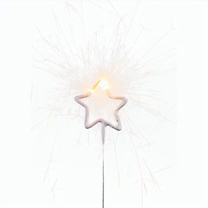 Wondercandle Mini mit Wondercard  - Stern, silber