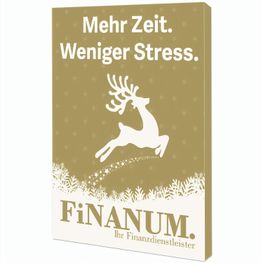 Backförmchen mit Rezeptblock Komet - in weihnachtlicher Mappe (individuell 4-c)