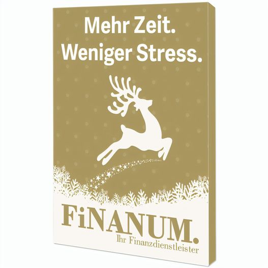 Backförmchen mit Rezeptblock Komet - in weihnachtlicher Mappe (individuell 4-c) (Bild 1)