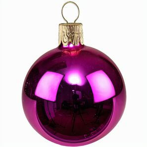 Traditionelle Glaskugel - glanz-pink #523