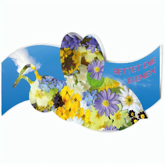 Bienen Klappkärtchen mit Samen - Standardmotiv - Standard (Bild 1)