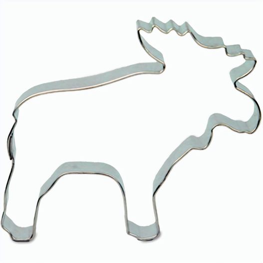 Backförmchen Single-Pack - Weihnachten - Elch 4/0-c, Lasergravur (Bild 1)
