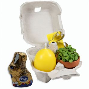 Das Gelbe vom Ei - mit Tontöpfchen, Eierkerze,  Backförmchen