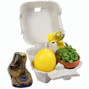 Das Gelbe vom Ei - mit Tontöpfchen, Eierkerze,  Backförmchen