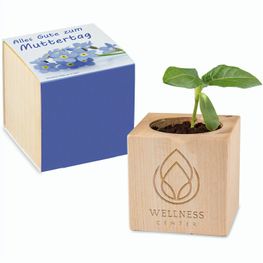 Pflanz-Holz - Standardmotiv - Muttertag - 1 Seite gelasert