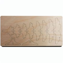 Produktabbildung 3D Holzpuzzle-Karte - Tannenbaum 3D Holzpuzzle-Karte - Tannenbaum