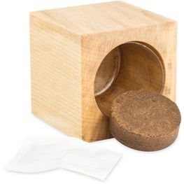 Pflanz-Holz - Standardmotiv - Glücksklee - 1 Seite gelasert  (* Je nach Verfügbarkeit der Glücksklee-Zwiebeln)