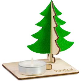 Kerzenständer Tannenbaum mit Lasergravur