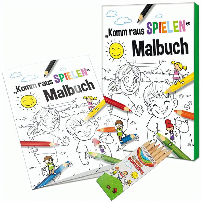 Produktabbildung Malbuch / Mal-Set A6 - Komm-raus-spielen - Malset neutral Malbuch / Mal-Set A6 - Komm-raus-spielen - Malset neutral