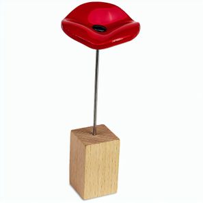 Handgefertigte Glasblume - rot