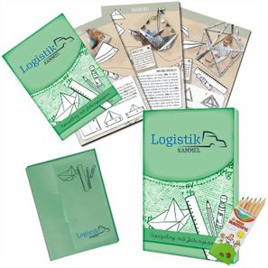 Upcycling-Set - Zeitungspapier - individuell 4/0-c