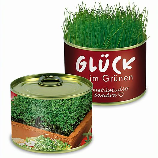 Natur-Konserve mit Samen - Gartenkresse (Bild 1)