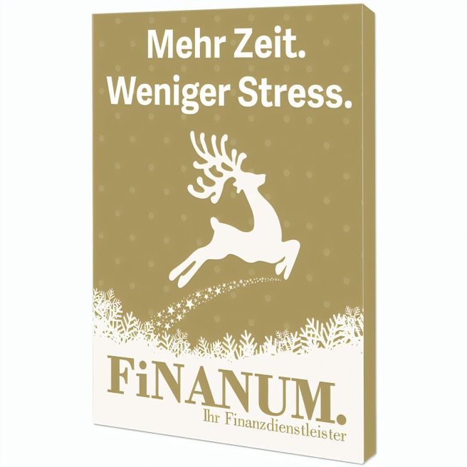 Backförmchen mit Rezeptblock Glocke - in weihnachtlicher Mappe (individuell 4-c)