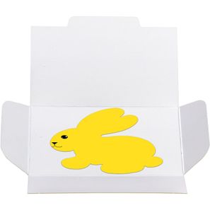 Samenpapier in Klappkärtchen - Ostern - Häschen