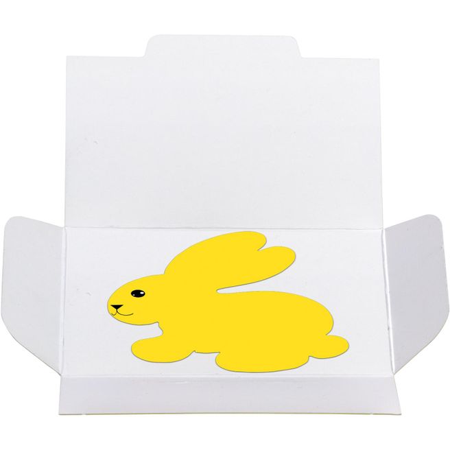 Samenpapier in Klappkärtchen - Ostern - Häschen