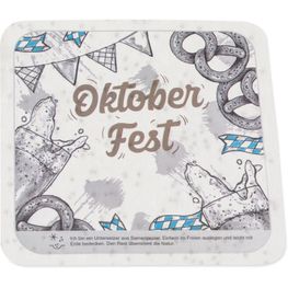 Samenpapier Bierdeckel - eckig, Druck 4/0-c
