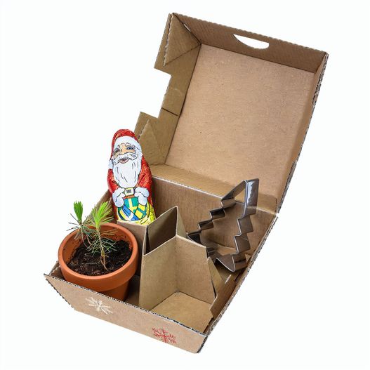 Produktabbildung Geschenk-Set Xmas - V2 - Tontöpfchen, Schoko-Nikolaus und Backförmchen Tannenbaum Geschenk-Set Xmas - V2 - Tontöpfchen, Schoko-Nikolaus und Backförmchen Tannenbaum (Bild 1)