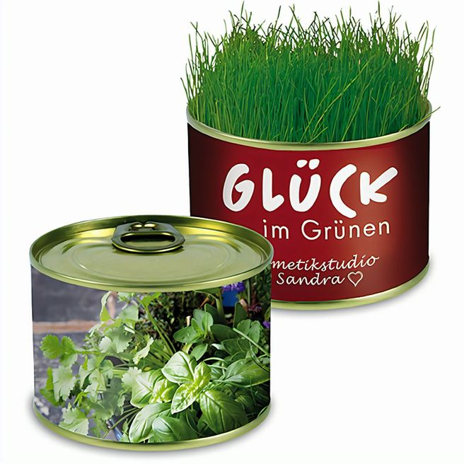 Natur-Konserve mit Samen - Kräutermischung