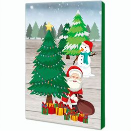 Backförmchen mit Rezeptblock Tannenbaum - Engel - in weihnachtlicher Mappe (mit 1c-Logoeindruck)