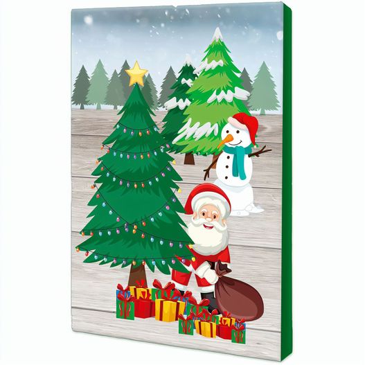 Backförmchen mit Rezeptblock Tannenbaum - Engel - in weihnachtlicher Mappe (mit 1c-Logoeindruck) (Bild 1)