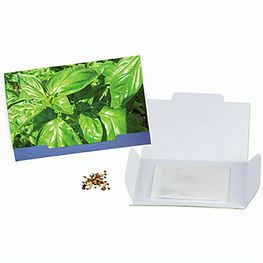 Flower-Card mit Samen - Basilikum