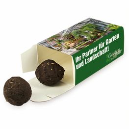 Flower-Balls in der Box mit Samen - 2er Box