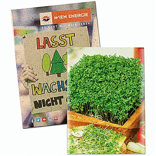 Samentütchen Mini - Graspapier - Gartenkresse (Bild 1)