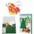 Backförmchen mit Rezeptblock Weihnachtsherz - in weihnachtlicher Mappe (mit 2c-Logoeindruck) (Bild 1)