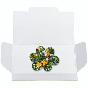 Samenpapier in Klappkärtchen - Blümchen
