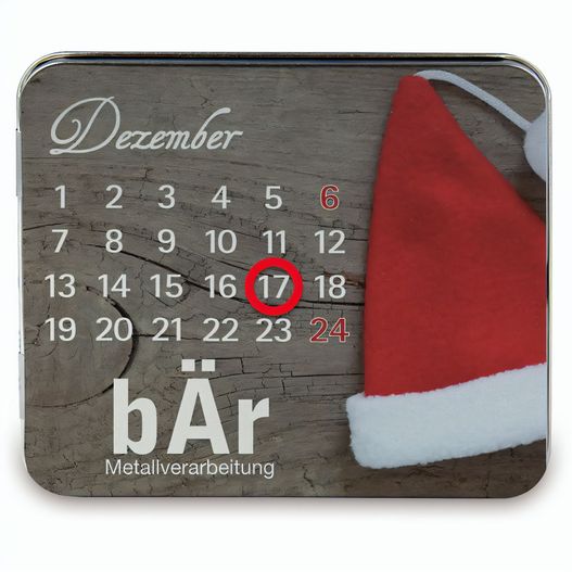 Produktabbildung Adventskalender-Dose Adventskalender-Dose (Bild 1)