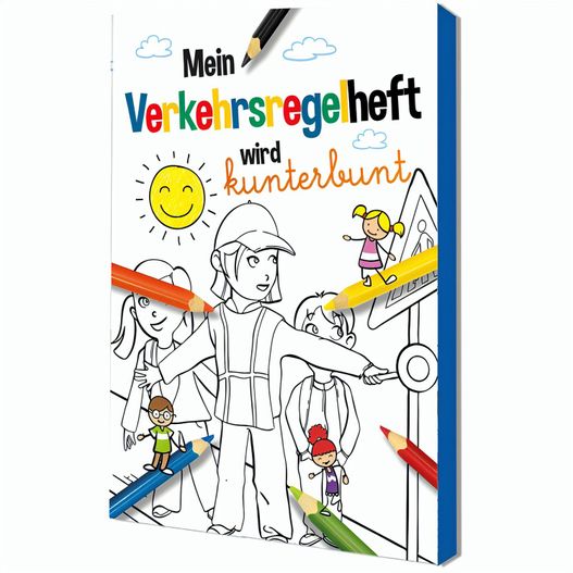 Malbuch / Mal-Set A6 - Verkehr - Malset mit individuellen Vorder- und Rückseiten (Bild 1)