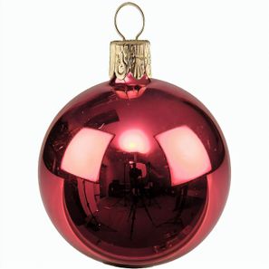 Traditionelle Glaskugel - glanz-rot #553