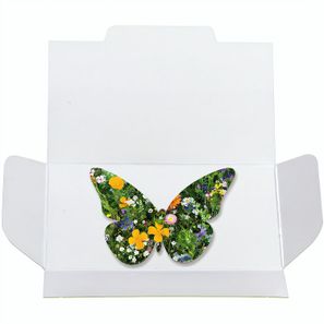 Samenpapier in Klappkärtchen - Schmetterling