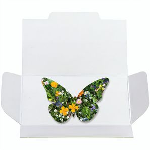 Samenpapier im Klappkärtchen - Schmetterling