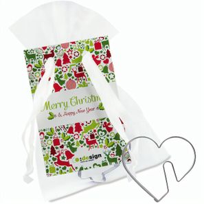 Tassenbackförmchen im Organzabeutel - Tassen-Herz