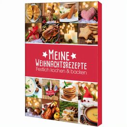 Produktabbildung Rezeptbuch-Set "Weihnachten" - Set mit 2-c Logoeindruck Rezeptbuch-Set "Weihnachten" - Set mit 2-c Logoeindruck