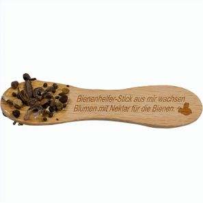 Bienenhelfer-Stick mit Samen - mit Standardgravur