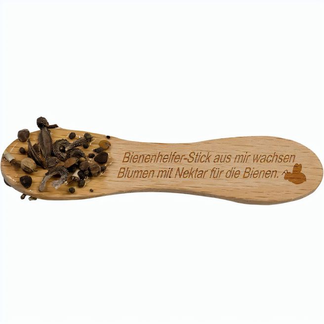 Bienenhelfer-Stick mit Samen - mit Standardgravur