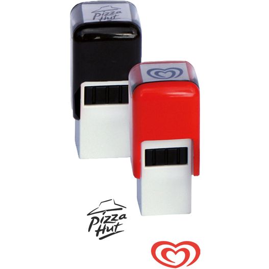 ein stempel mit einem herzen und einem haus darauf Bonusstempel - Q17 (Bild 1)