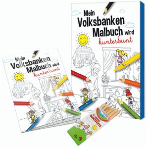 Malbuch / Mal-Set A6 - Volksbanken - Malset neutral