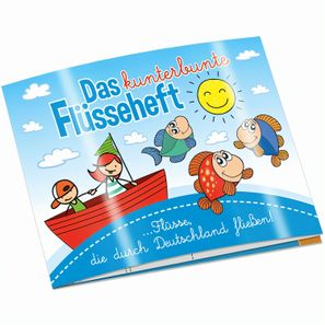 Wissen-Set „Das Flüsseheft“ - Heft - mit 1-c Logoeindruck
