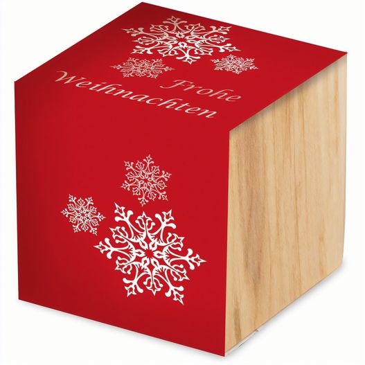 Pflanz-Holz - Standardmotiv - Frohe Weihnachten - ohne Lasergravur (Bild 1)