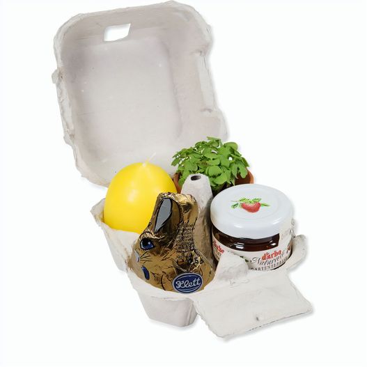 Produktabbildung Das Gelbe vom Ei - mit Tontöpfchen, Eierkerze, Marmelade und Schokohase Das Gelbe vom Ei - mit Tontöpfchen, Eierkerze, Marmelade und Schokohase (Bild 1)