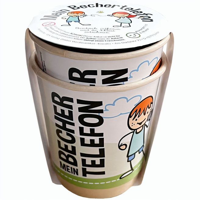 Pappbecher-Telefon - Standard - ohne Druck