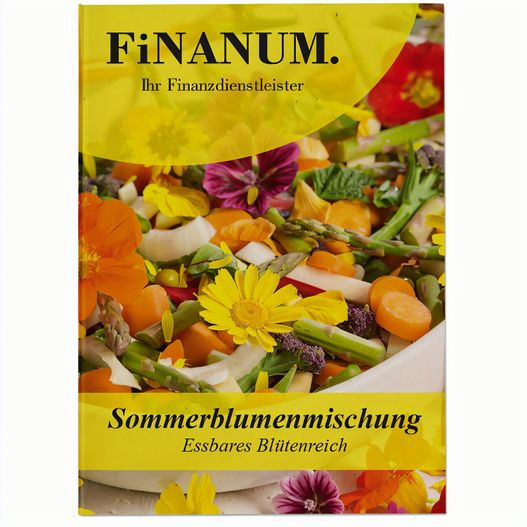 Samentütchen - essbare Blüten - 82 x 114 mm, Recyclingpapier (Bild 1)