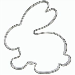 Backförmchen Single-Pack - Ostern - Hase 2 4/4-c, Lasergravur