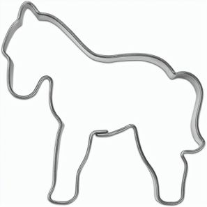 Backförmchen in der Werbetüte - Haustiere - Pferd